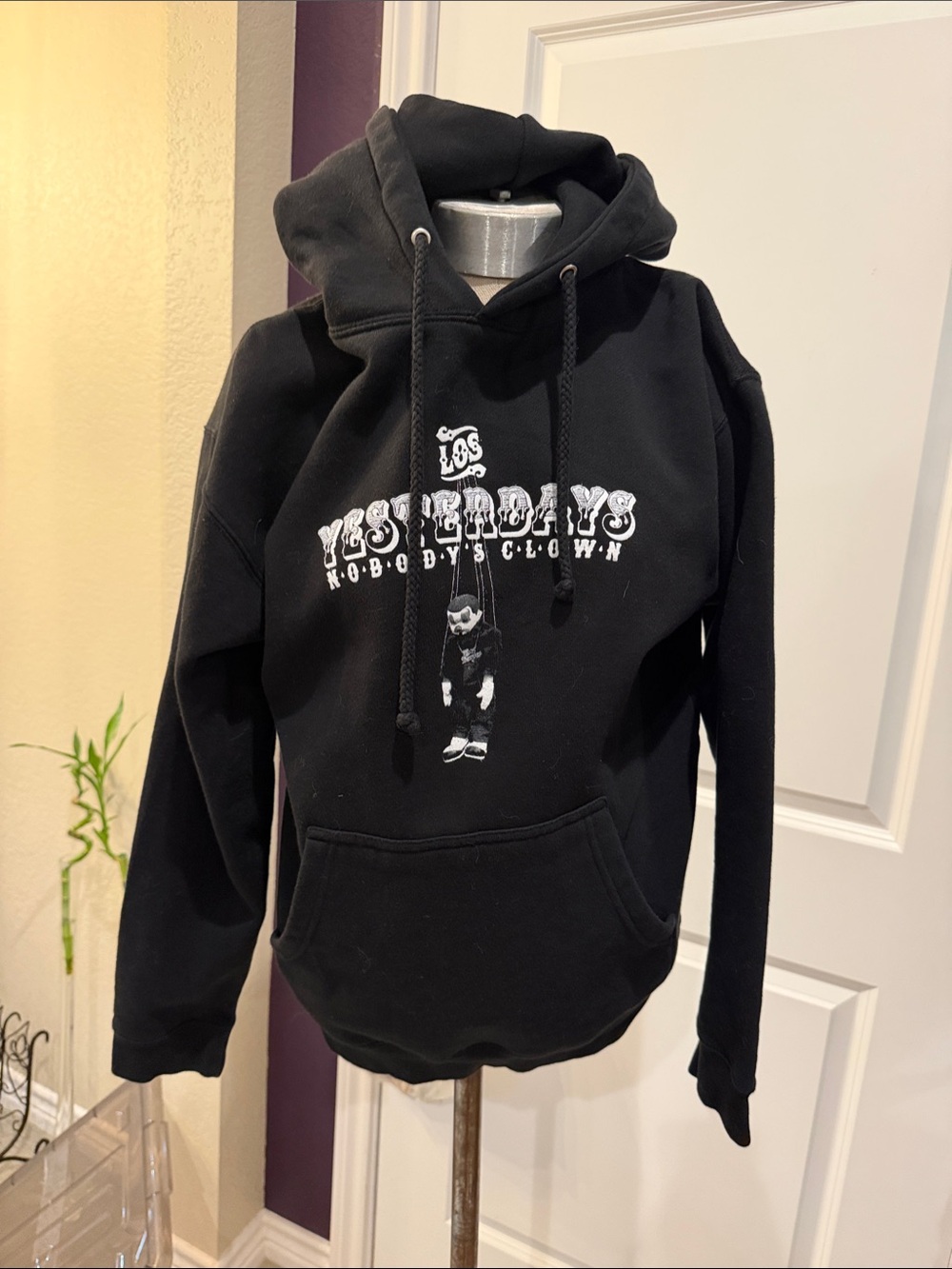 Los Yesterdays Black Graphic Hoodie